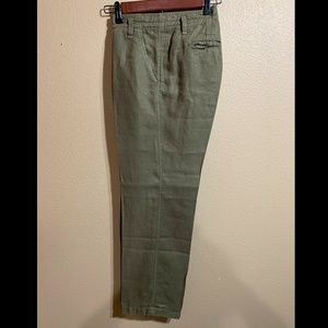 J.Crew – Forest Green, Linen Pants